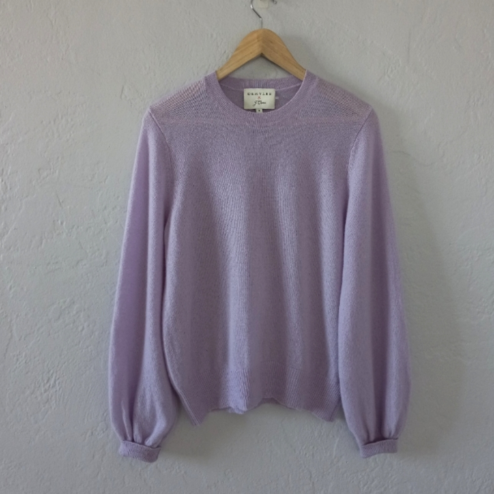 Demylee Lavender Cashmere Crew Neck Sweater for J. Crew